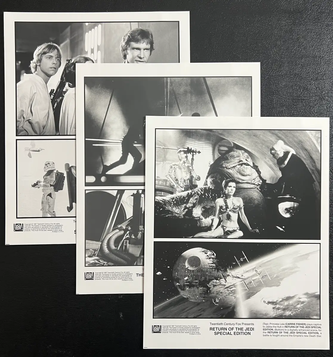 Star Wars Trilogy Special Edition Lot of 3 Stills