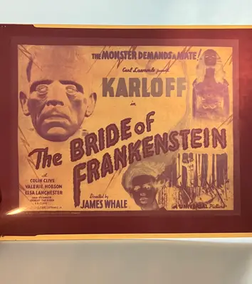 Bride of Frankenstein 4"x5" Negative image 2