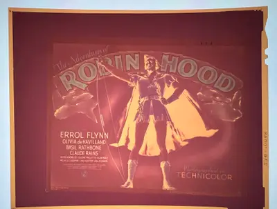 Adventures of Robin Hood 4"x5" Negative of Title Card image 2