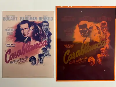 Casablanca 4"x5" Negative of the Window Card image 1