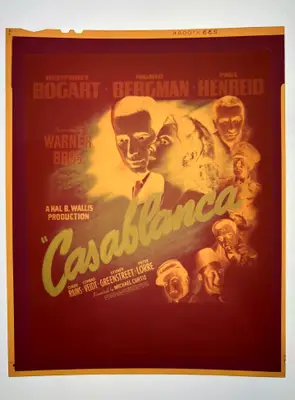 Casablanca 4"x5" Negative of the Window Card image 2