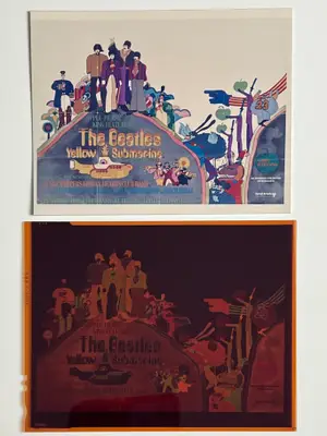 Yellow Submarine 4"x5" Negative of the UK Quad image 1