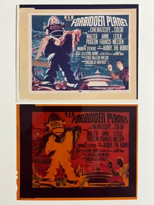 Forbidden Planet 4"x5" Negative of the Title Card image 1