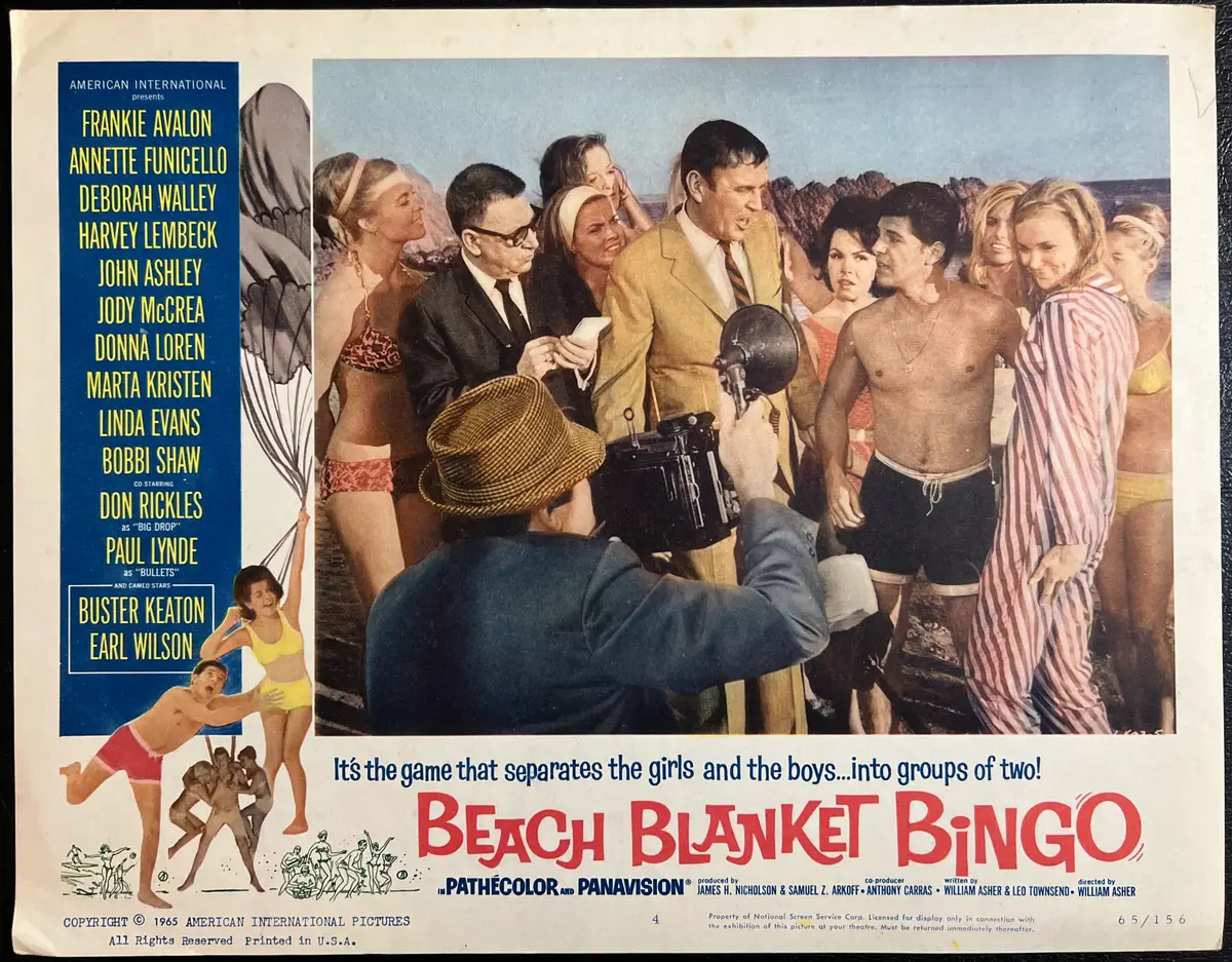 Beach Blanket Bingo Lobby Card