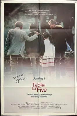 Table for Five One Sheet - SIGNED by John Voight image 1