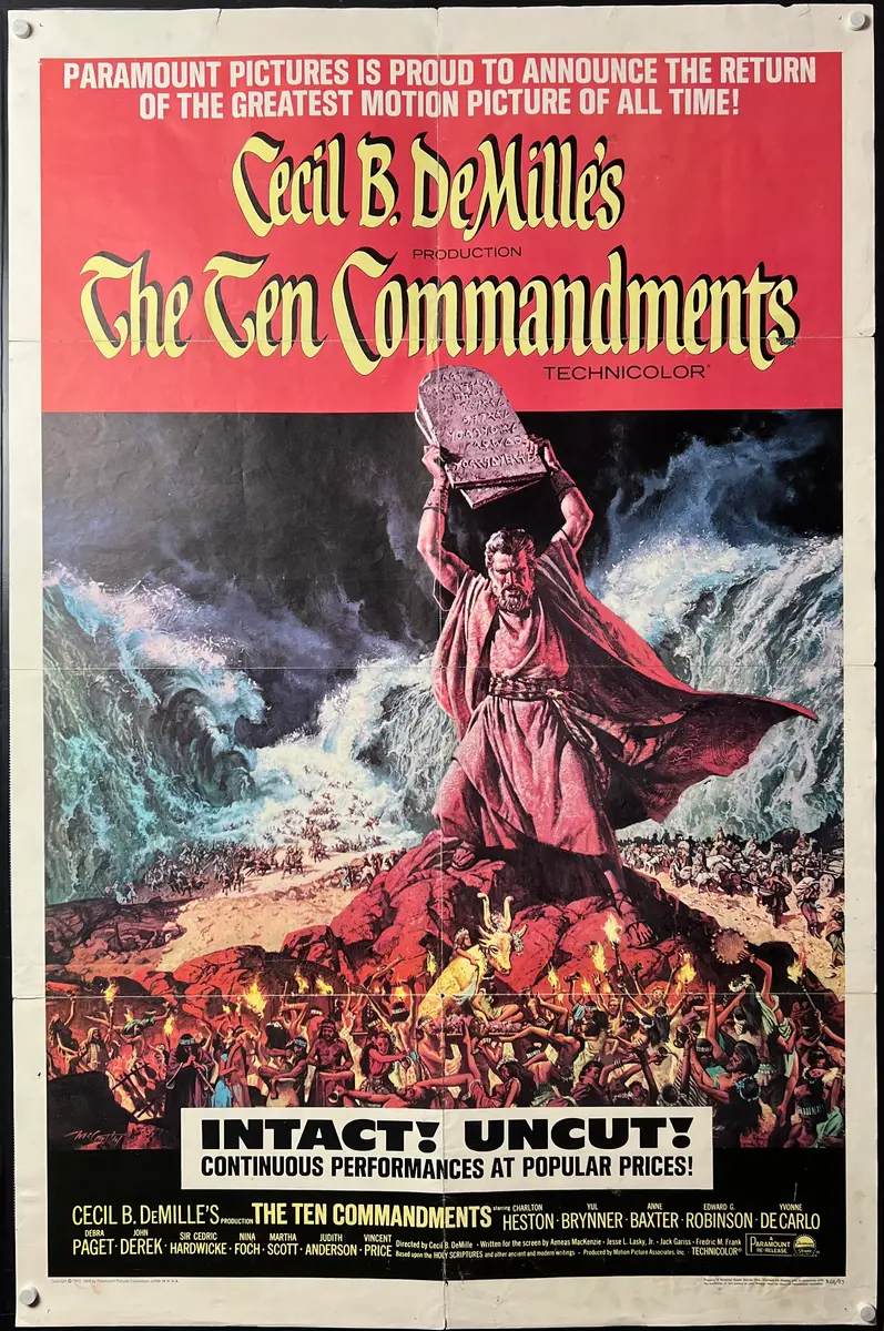 The Ten Commandments One Sheet