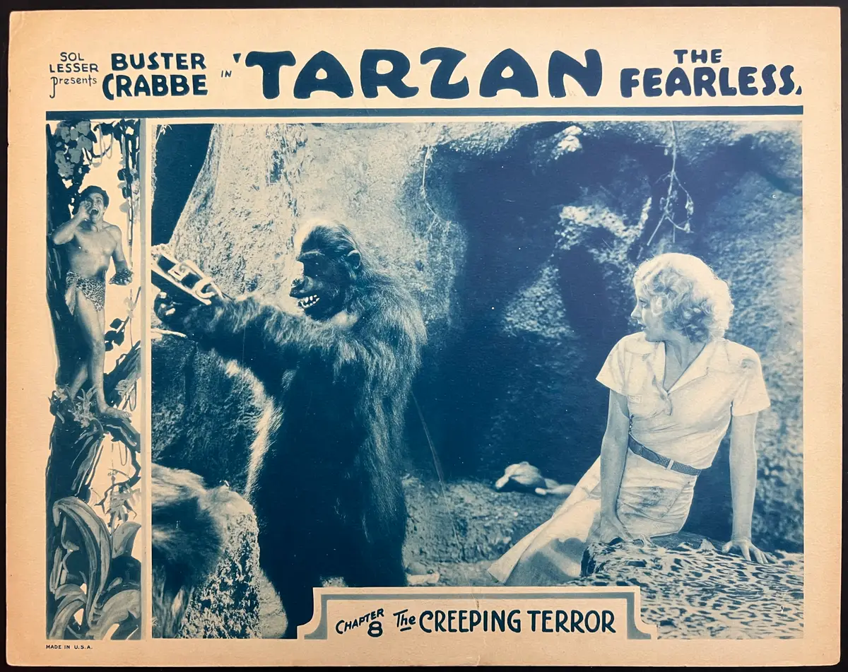 Tarzan the Fearless Lobby Card Chapter 8 The Creeping Terror