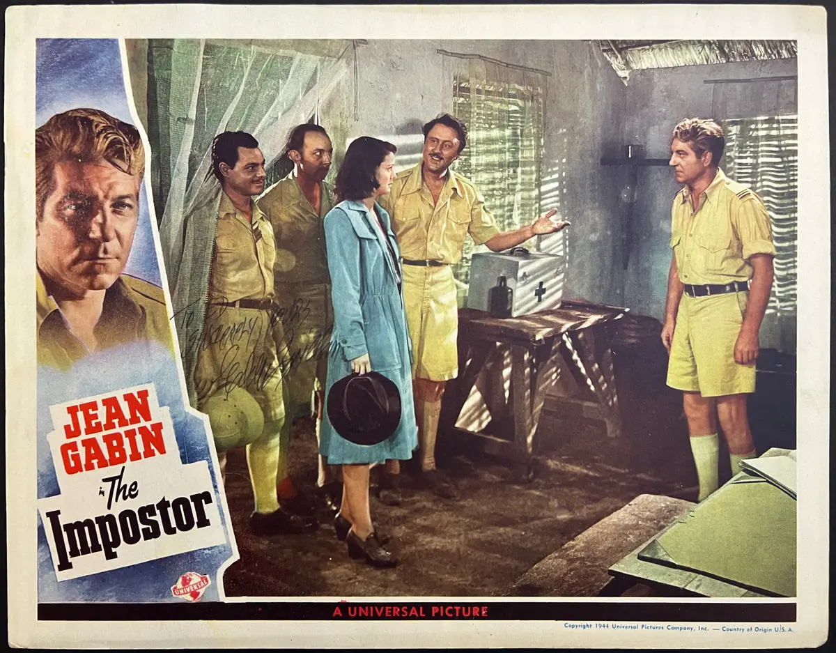 Impostor Lobby Card. AUTOGRAPHED by Eddie Quillen