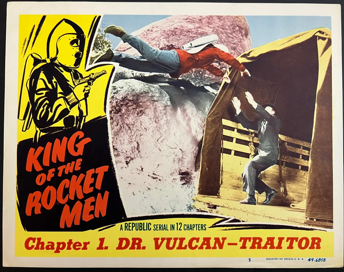 King of the Rocket Men Lobby Card Chapter 1