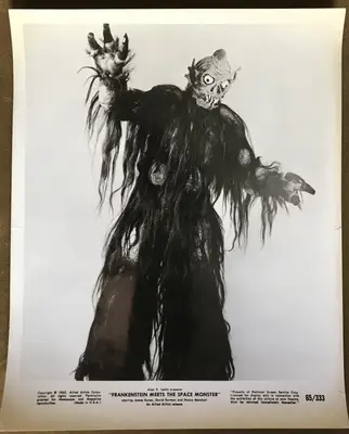 Frankenstein Meets the Space Monster Lot of 3 Stills image 1