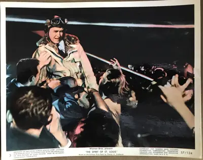 The Spirit of St. Louis Color Still Lot Of 3 Cool James Stewart Close-Up Stills image 3