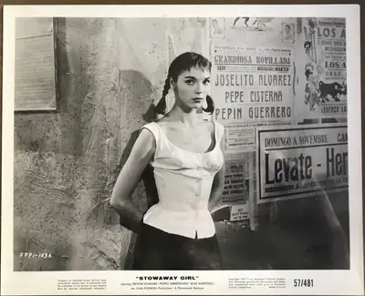Stowaway Girl Close-up of Elsa Martinelli Lot of 2 Stills image 1