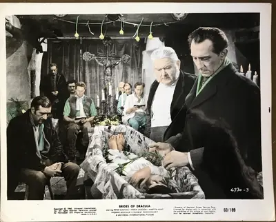 The Brides of Dracula Tinted Color Peter Cushing Scenes (2) image 1