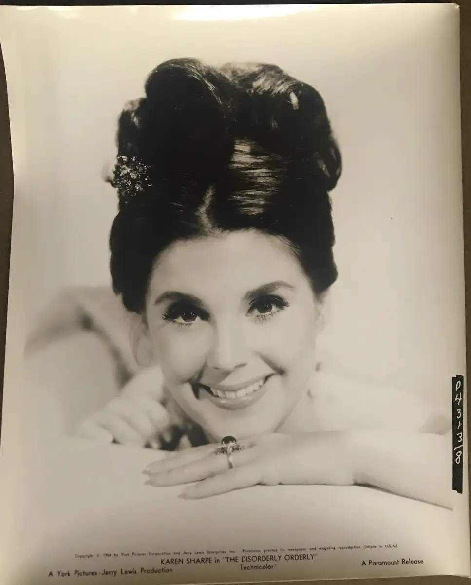 The Disorderly Orderly Karen Sharpe Pin-Up and Portrait Still Lot Of 2