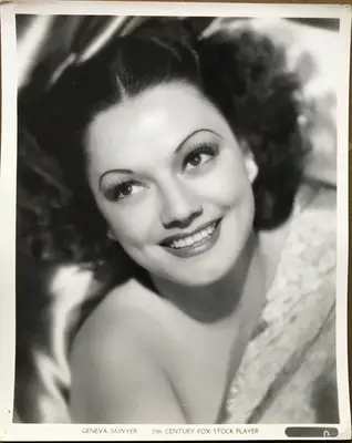 Geneva Sawyer 20th Century Fox Studio Portrait by Gene Kornman image 1