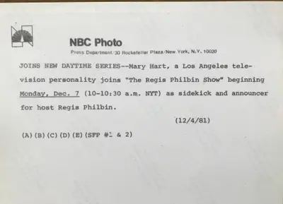 The Regis Philbin Show Mary Hart Portrait Still image 2