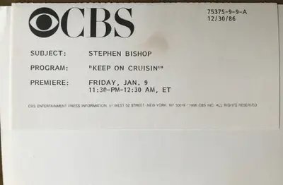 Keep on Cruisin' Stephen Bishop Portrait Still image 3