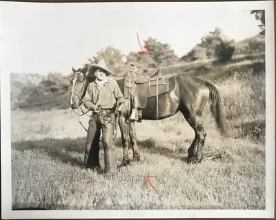 Fred Church Silent Western Star Circa 1920's Double Weight Still image 1
