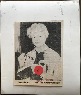 Janet Gaynor Publicity Portrait Still  image 2