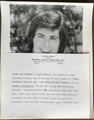 Wayne Newton From Timex Presents Opryland USA The American Music Scene 1973 image 2