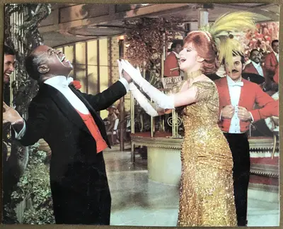 Hello, Dolly! Louis Armstrong Portrait and Armstrong/Barbra Streisand Scene (2 Color Stills) image 3