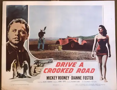 Drive a Crooked Road Lobby Card Set Of 8 image 2
