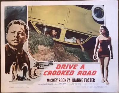 Drive a Crooked Road Lobby Card Set Of 8 image 4