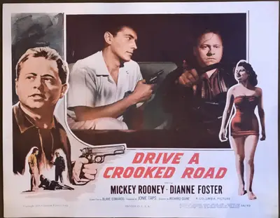 Drive a Crooked Road Lobby Card Set Of 8 image 7