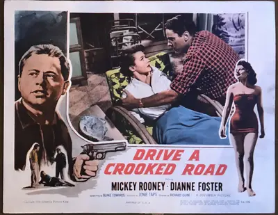 Drive a Crooked Road Lobby Card Set Of 8 image 8