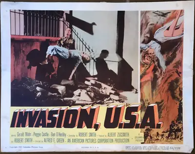 Invasion, U.S.A. Lobby Cards (3) image 3