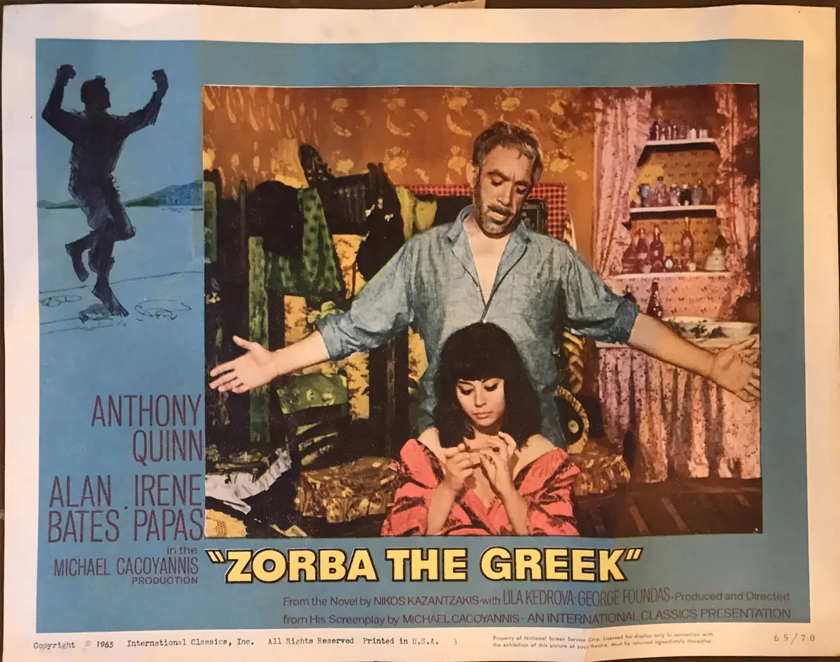 Zorba the Greek Lobby Card