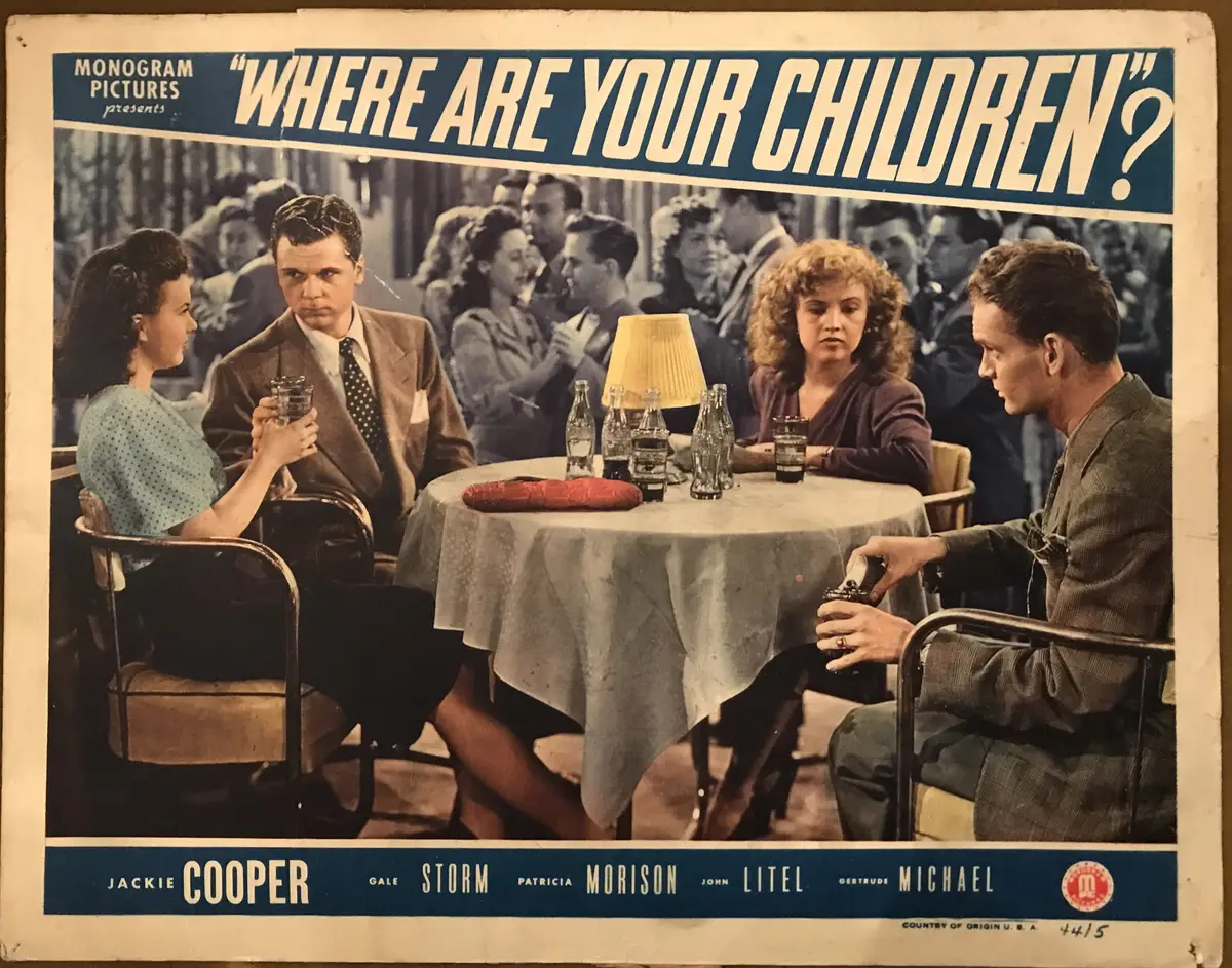 Where Are Your Children? Lobby Cards (4)