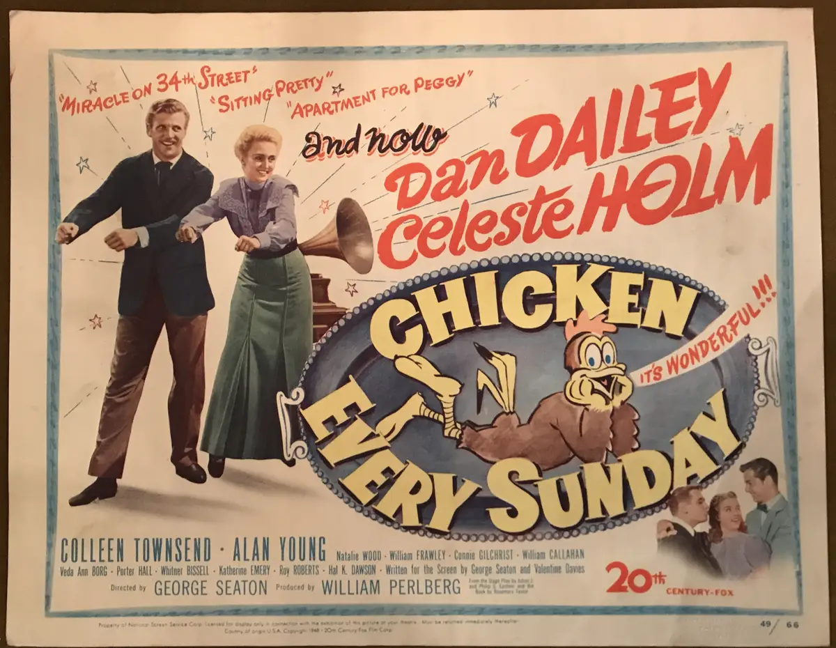 Chicken Every Sunday Lobby Cazrd Set Of 8