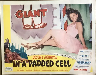 See My Lawyer (Real-Art Re-Release Title In A Padded Cell, 1952)  Lobby Cards (3) image 1