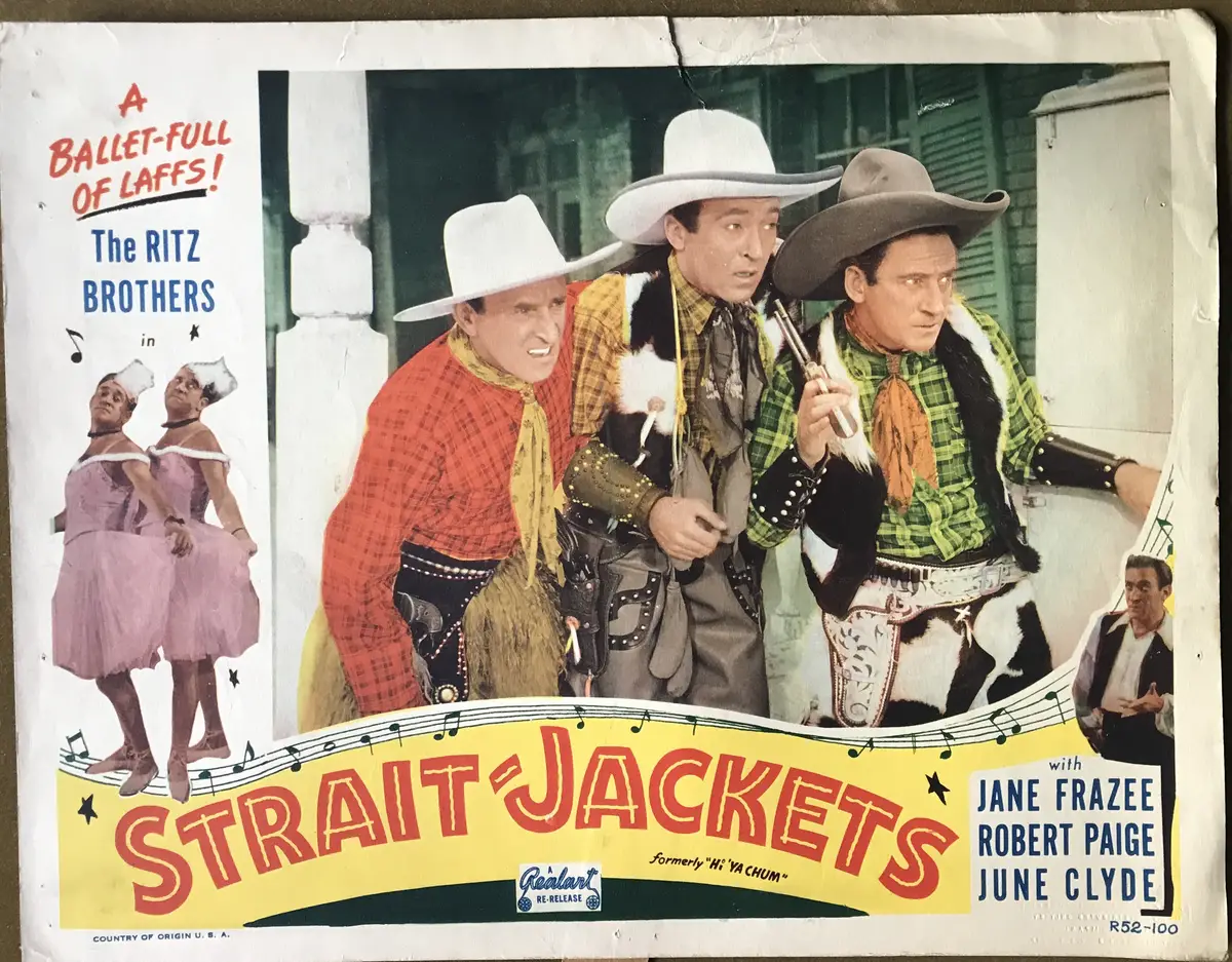 Hi'ya, Chum (Real-Art Re-Release Title Strait Jackets, 1952) Lobby Card Set Of 4