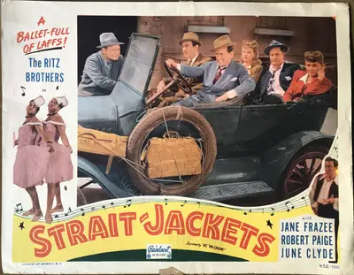 Hi'ya, Chum (Real-Art Re-Release Title Strait Jackets, 1952) Lobby Card Set Of 4 image 4