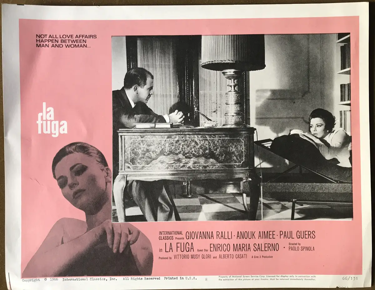 La Fuga Lobby Card Set of 4