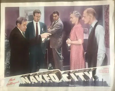 The Naked City Lobby Cards (6) image 2