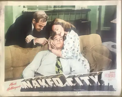 The Naked City Lobby Cards (6) image 5
