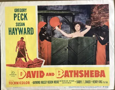 David and Bathsheba Lobby Cards (5) image 2