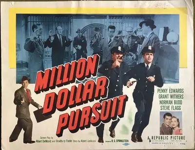 Million Dollar Pursuit Lobby Cards (7) image 1
