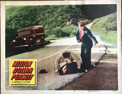 Million Dollar Pursuit Lobby Cards (7) image 2