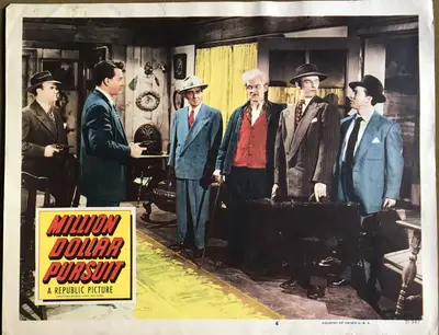 Million Dollar Pursuit Lobby Cards (7) image 3