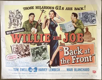 Willie And Joe In Back at the Front Lobby Card Set Of 8 image 1