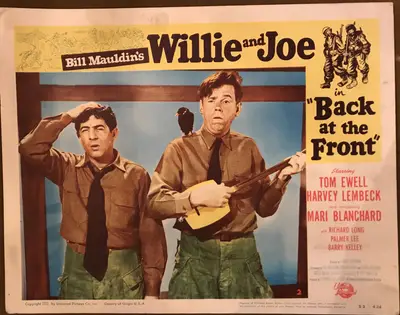 Willie And Joe In Back at the Front Lobby Card Set Of 8 image 2