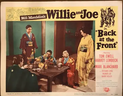 Willie And Joe In Back at the Front Lobby Card Set Of 8 image 3