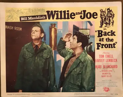 Willie And Joe In Back at the Front Lobby Card Set Of 8 image 4