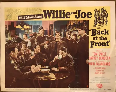 Willie And Joe In Back at the Front Lobby Card Set Of 8 image 5