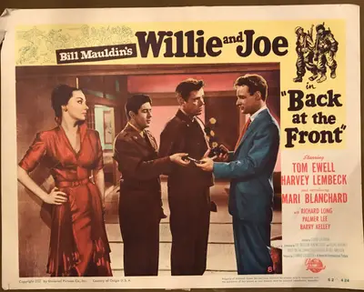 Willie And Joe In Back at the Front Lobby Card Set Of 8 image 7