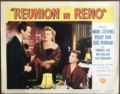 Reunion in Reno Lobby Card Set Of 8 image 2